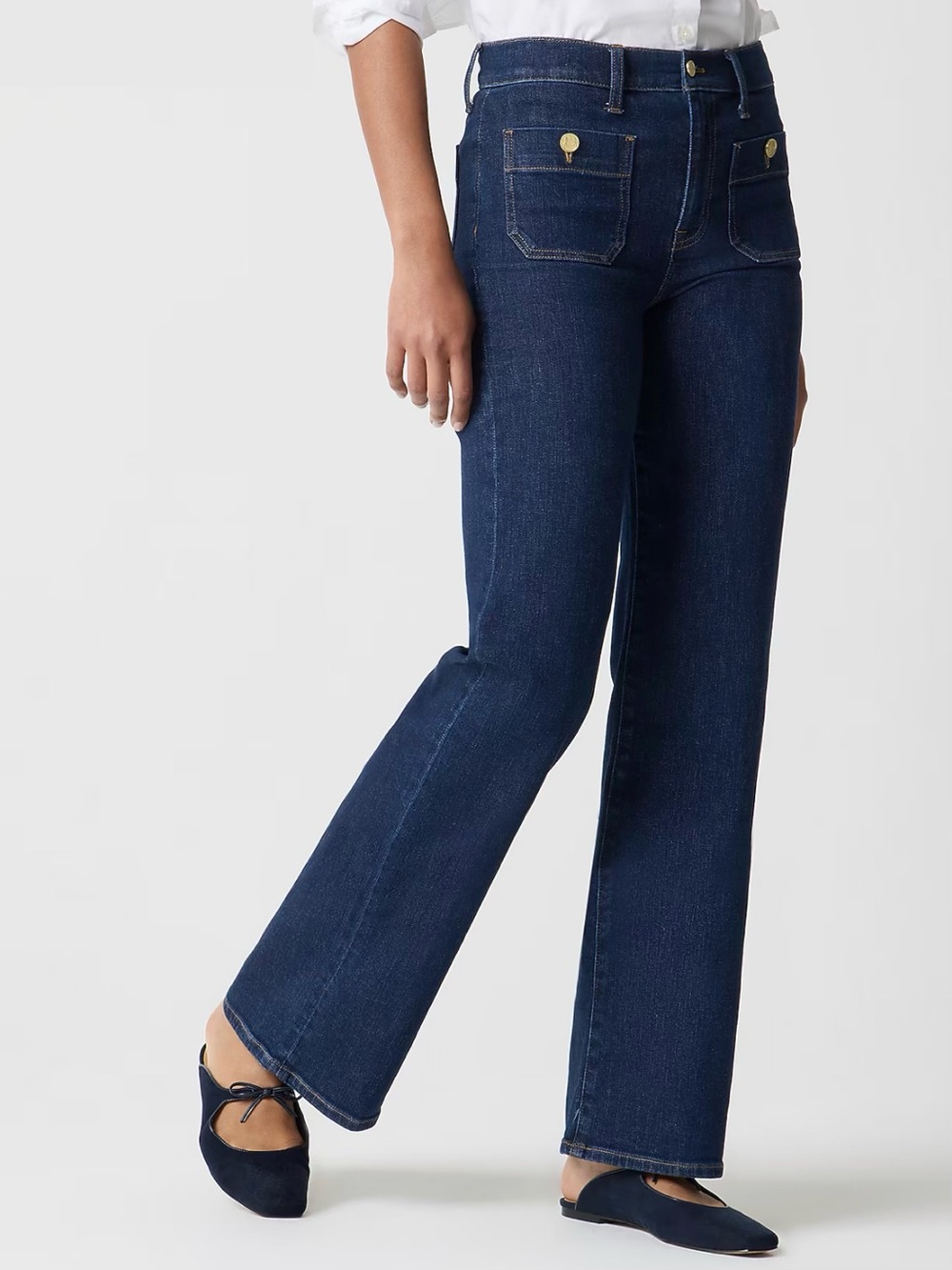 J.Crew Slim Wide Leg Sailor Jeans